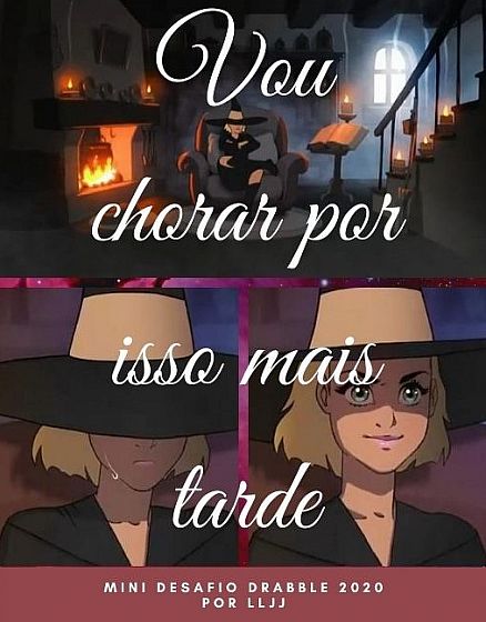 Vou chorar por isso mais tarde
