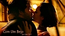 With a kiss