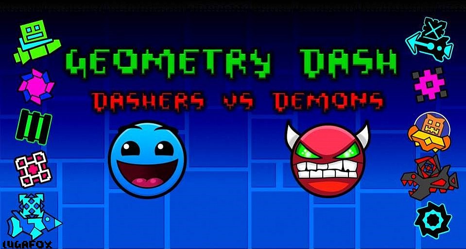 Geometry Dash: Dashers Vs Demons -Interativa