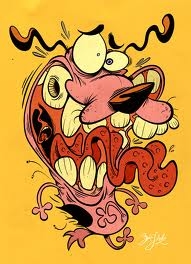 Courage the Lovecraftian Fear Dog