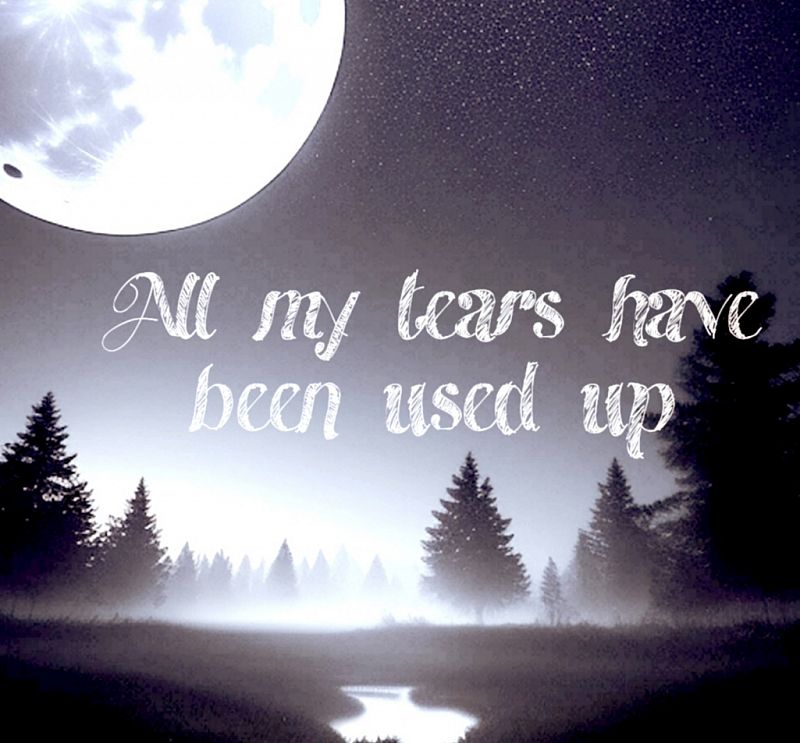 All My Tears Have Been Used up