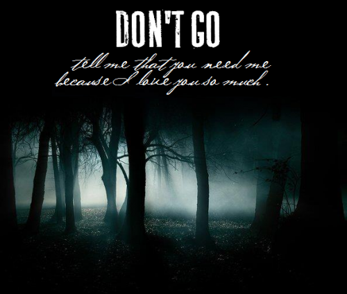 Dont Go.