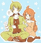 The little girl and the big soldier